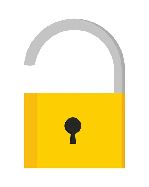 Open padlock icon — Stock Vector