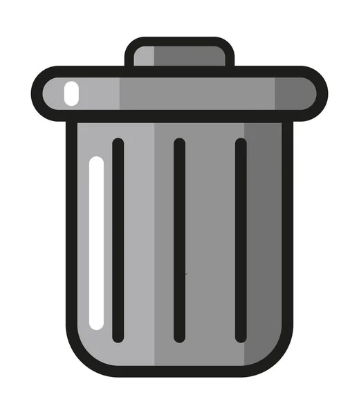 Basura puede icono — Vector de stock