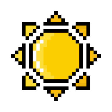 güneş pikseli simgesi