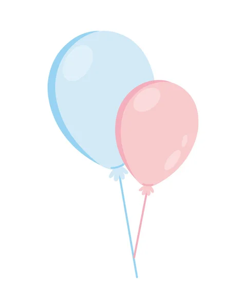 Balloons party decoration — Stock Vector