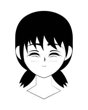 anime yüz kapalı gözler