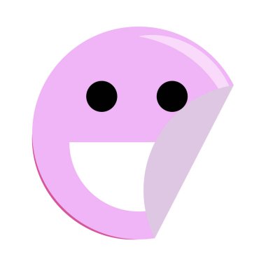 Gülümseyen emoji etiketi