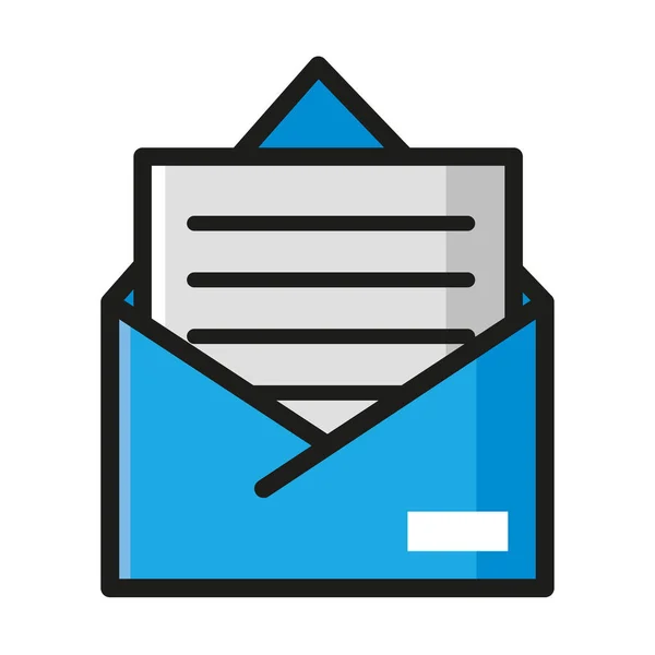 Icono de correo carta — Vector de stock