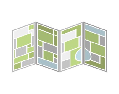 katlanmış harita şehri