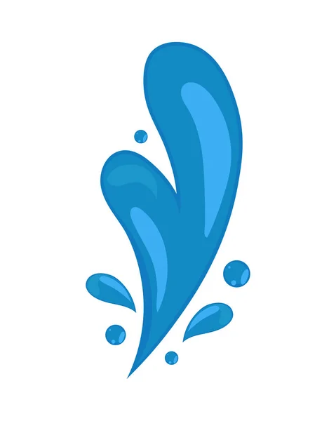 Icono de agua salpicada — Vector de stock