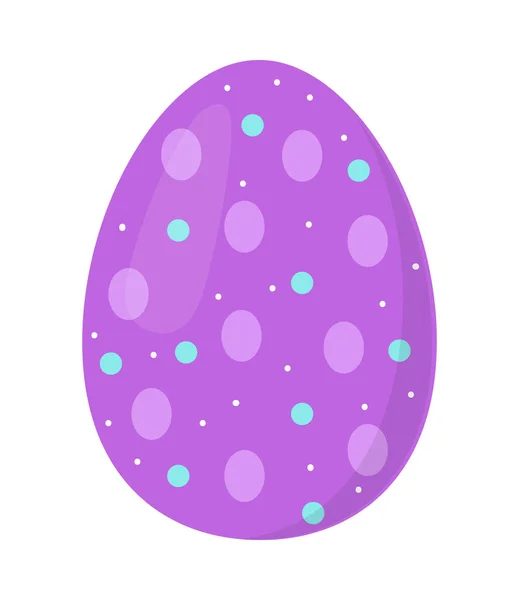 Huevo de Pascua punteado — Vector de stock