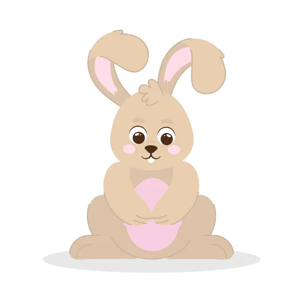 Carino coniglietto cartone animato — Vettoriale Stock