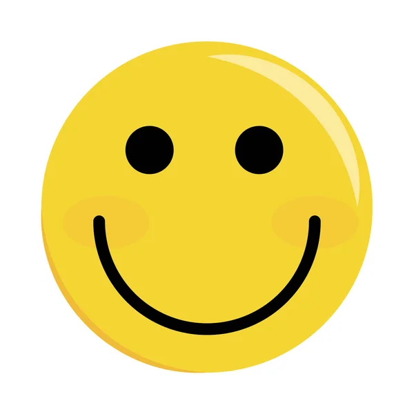 Smiley emoji heureux 90 — Image vectorielle