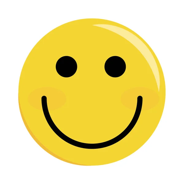 Smiley emoji szczęśliwy lat 90-tych — Wektor stockowy