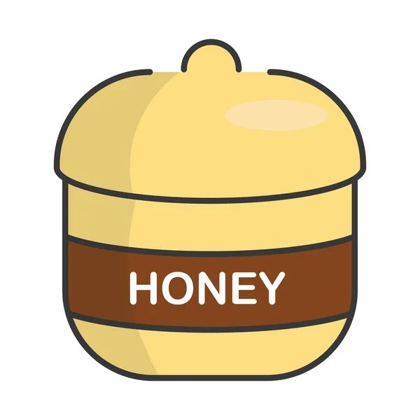 Honey ploché ikony — Stockový vektor