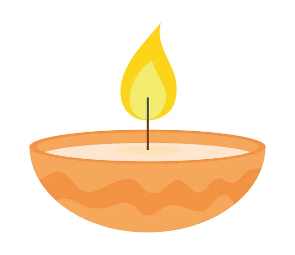 Горящая свеча — стоковый вектор