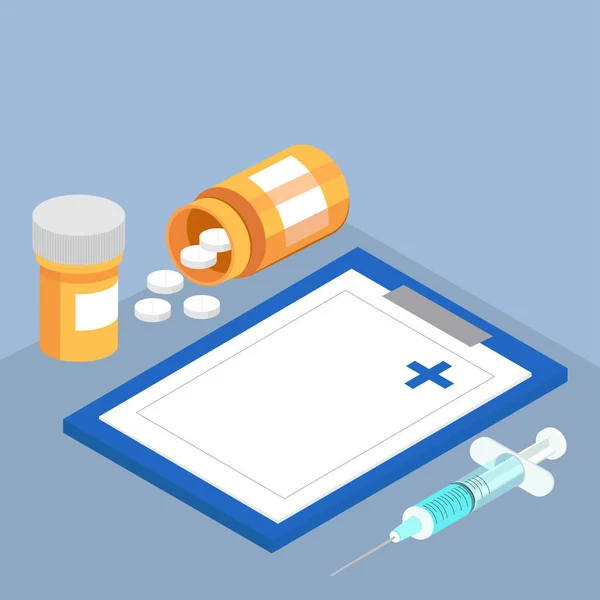 Prescrição de medicamentos de saúde —  Vetores de Stock