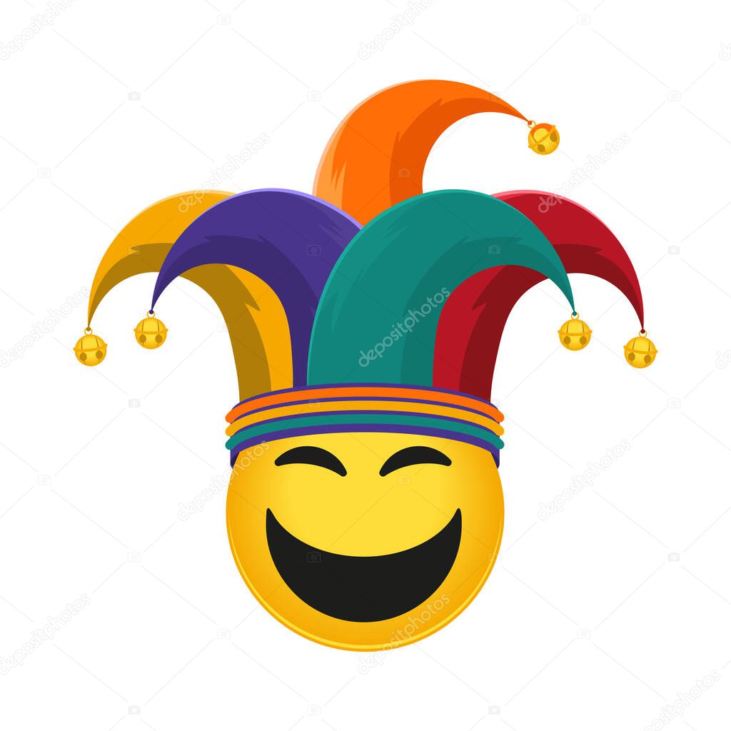 fools day emoji with hat
