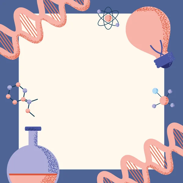 Recherche scientifique ADN — Image vectorielle