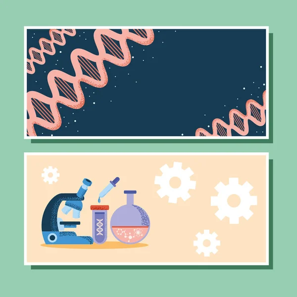 Recherche et science ADN — Image vectorielle