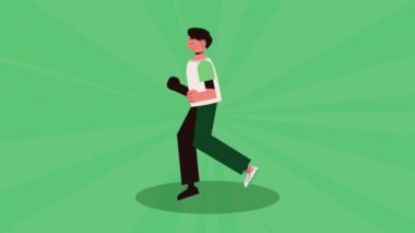 Dünya Sağlık Günü koşan bir adamla