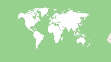 öğretmenler dünya haritası olan işçileri çiftleştirir