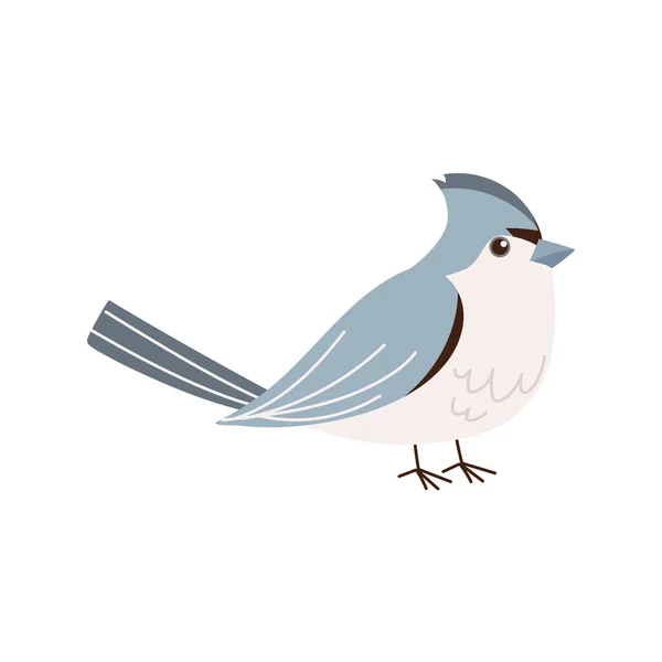 Fågel isolerad ikon — Stock vektor