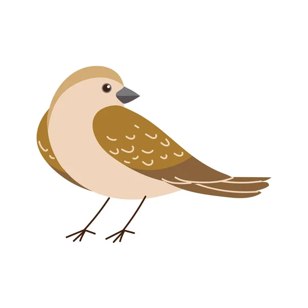 Vogel cartoon pictogram — Stockvector