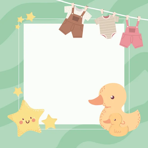 Jouets pour bébés canards — Image vectorielle