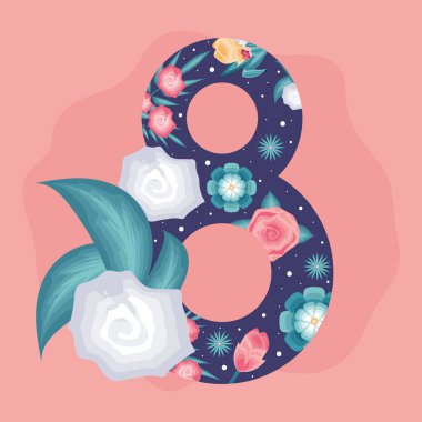 Kadınlar Günü Çiçek Sekizlisi