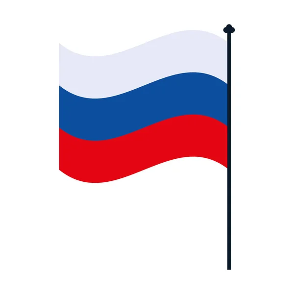 Rysk flagga nationell — Stock vektor