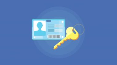 kimlik belgesi ve anahtar kapısı