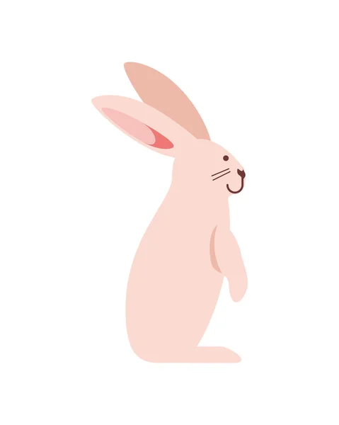 Lindo icono de conejo — Vector de stock