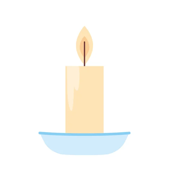 Icona a lume di candela — Vettoriale Stock