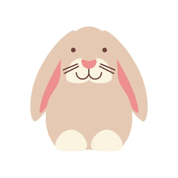 Sevimli tavşan simgesi — Stok Vektör