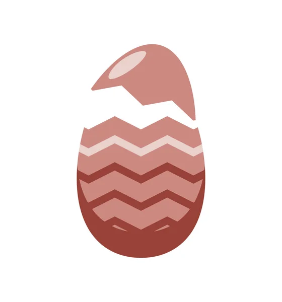 Huevo roto de Pascua — Vector de stock