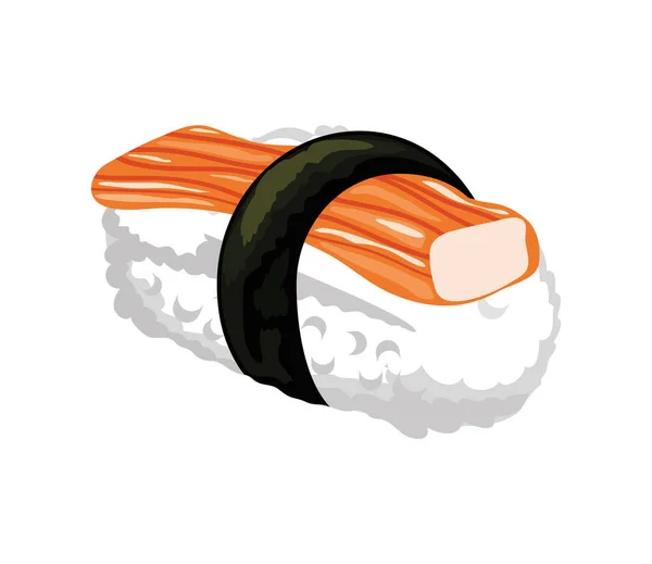 Comida tradicional de sushi —  Vetores de Stock