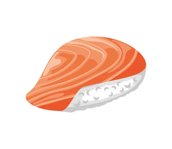 Arroz de salmón de sushi — Vector de stock