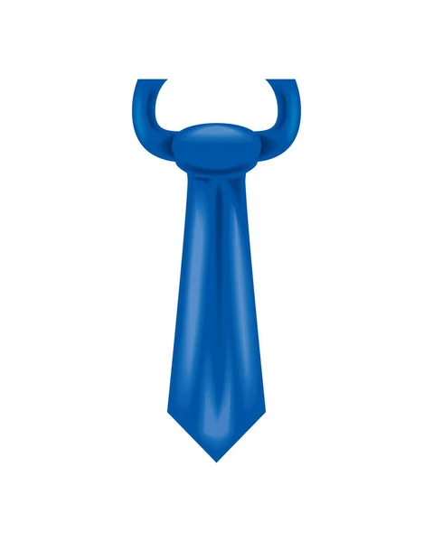 Symbol für blaue Krawatte — Stockvektor