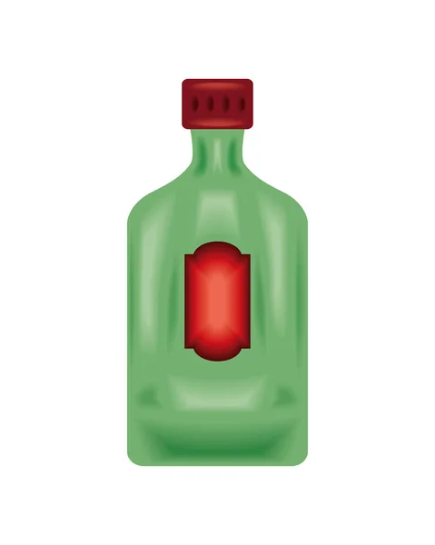 Ícone de garrafa de tequila — Vetor de Stock