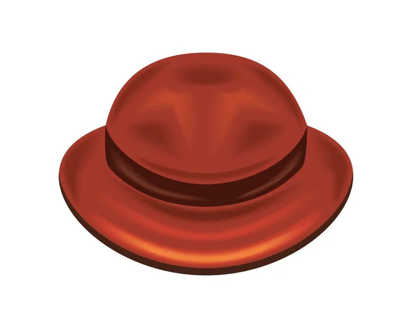 Hombres sombrero marrón — Archivo Imágenes Vectoriales