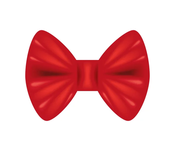 Red bow tie — Stock Vector