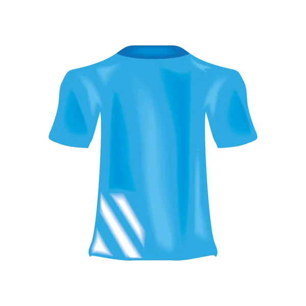 Shirt back view realistic — Stock Vector