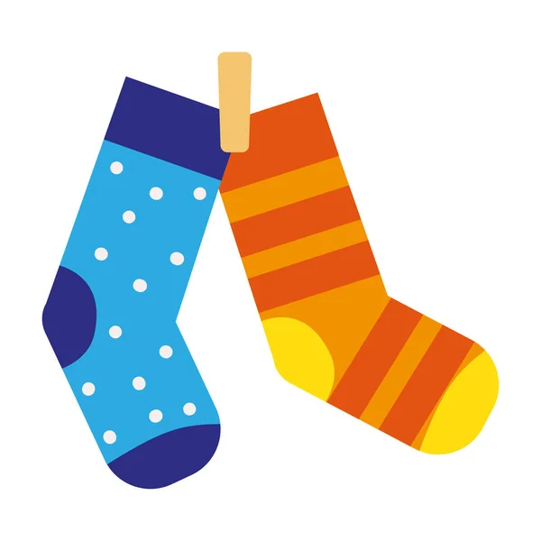 Κάλτσες με καρφίτσα — Διανυσματικό Αρχείο