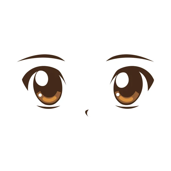 Anime ojos icono — Archivo Imágenes Vectoriales
