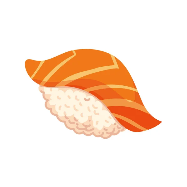 Sushi japonais au saumon — Image vectorielle