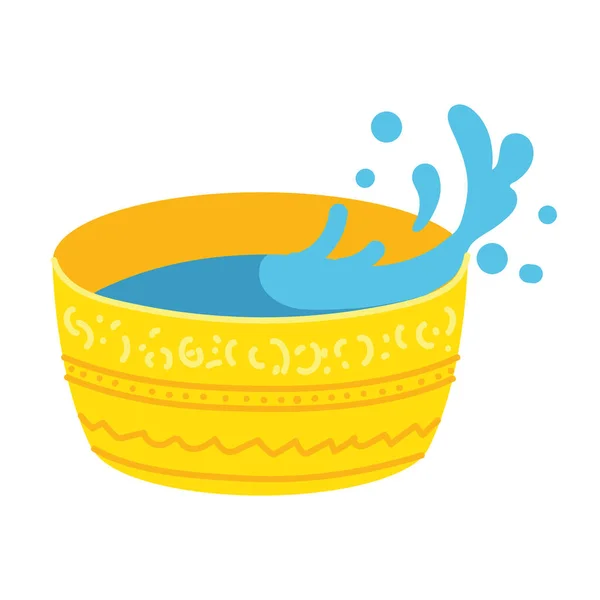 Bowl with water — Stock Vector