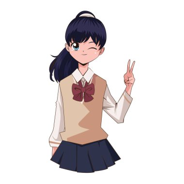 Muhteşem anime kızı.