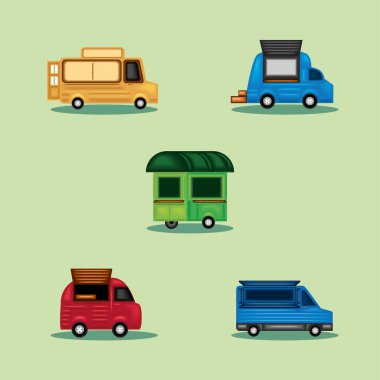 farklı yemek kamyonları