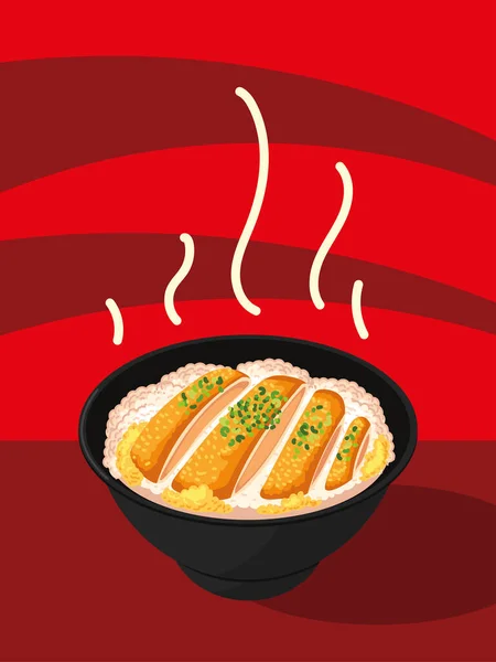 Recette alimentaire japonaise — Image vectorielle