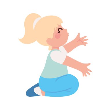 Şirin küçük kız.