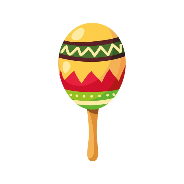 Icono del instrumento maraca — Vector de stock