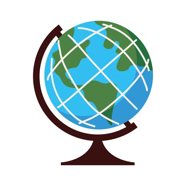 School globe icon — Stock Vector