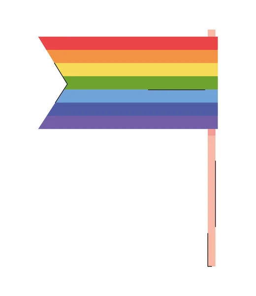 Signe de drapeau de fierté — Image vectorielle