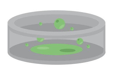 Örnek içeren petri kabı